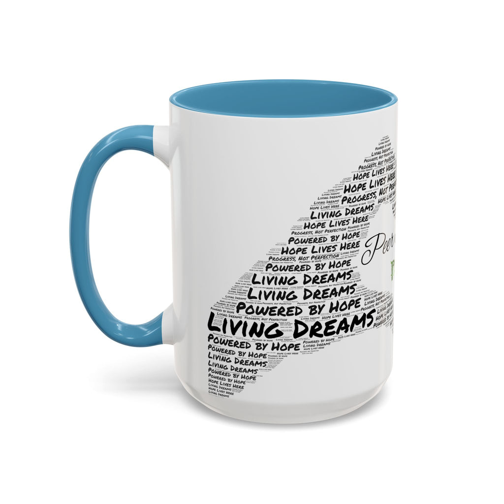 Peer Support Coffee Mug — Hope Lives Here Heart Design (11/15oz)