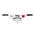 Clip-On Pet Bandana — "Dog Approved" Peer Support Heart Paw Design