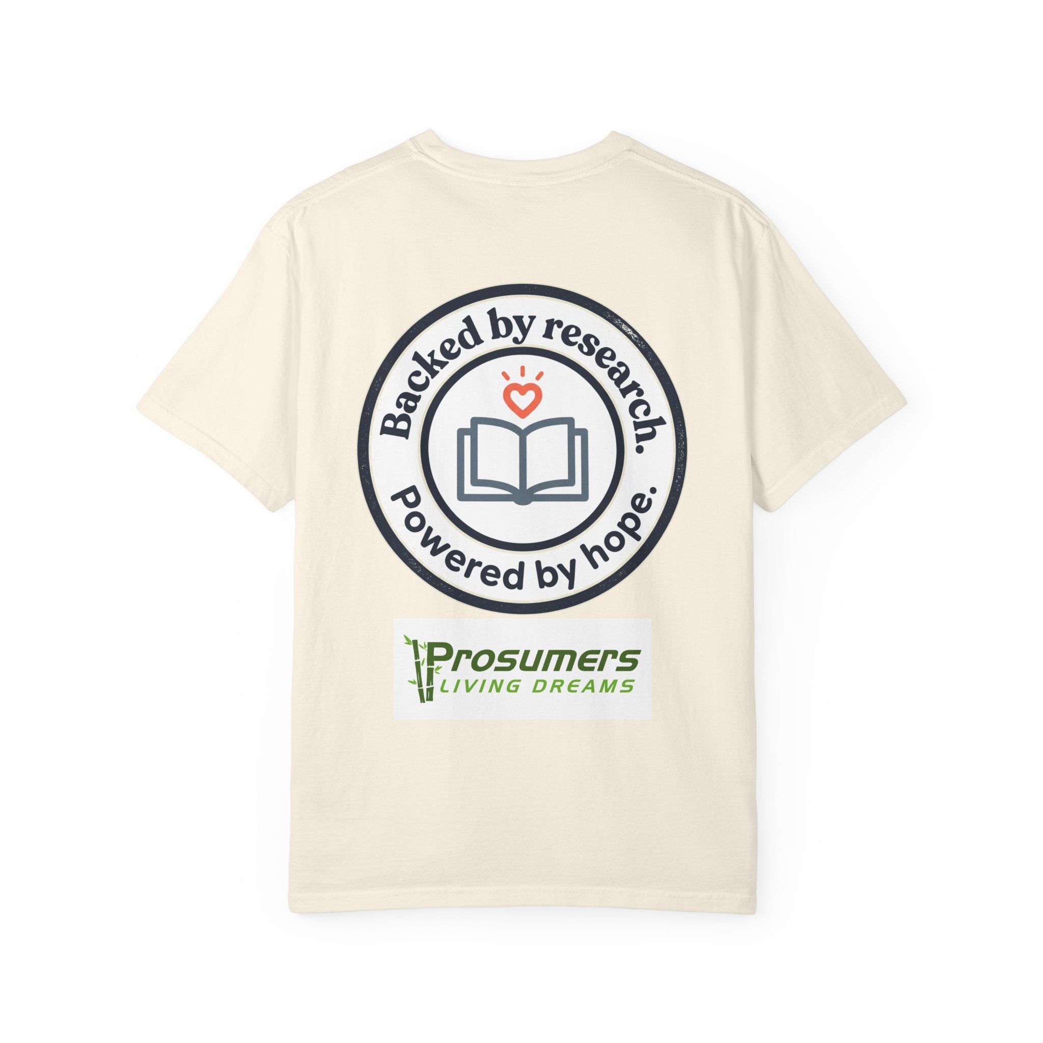 Backed by Research, Powered by Hope —  Peer Support Works T-Shirt —