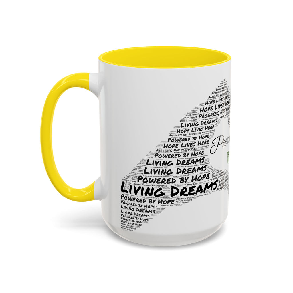 Peer Support Coffee Mug — Hope Lives Here Heart Design (11/15oz)