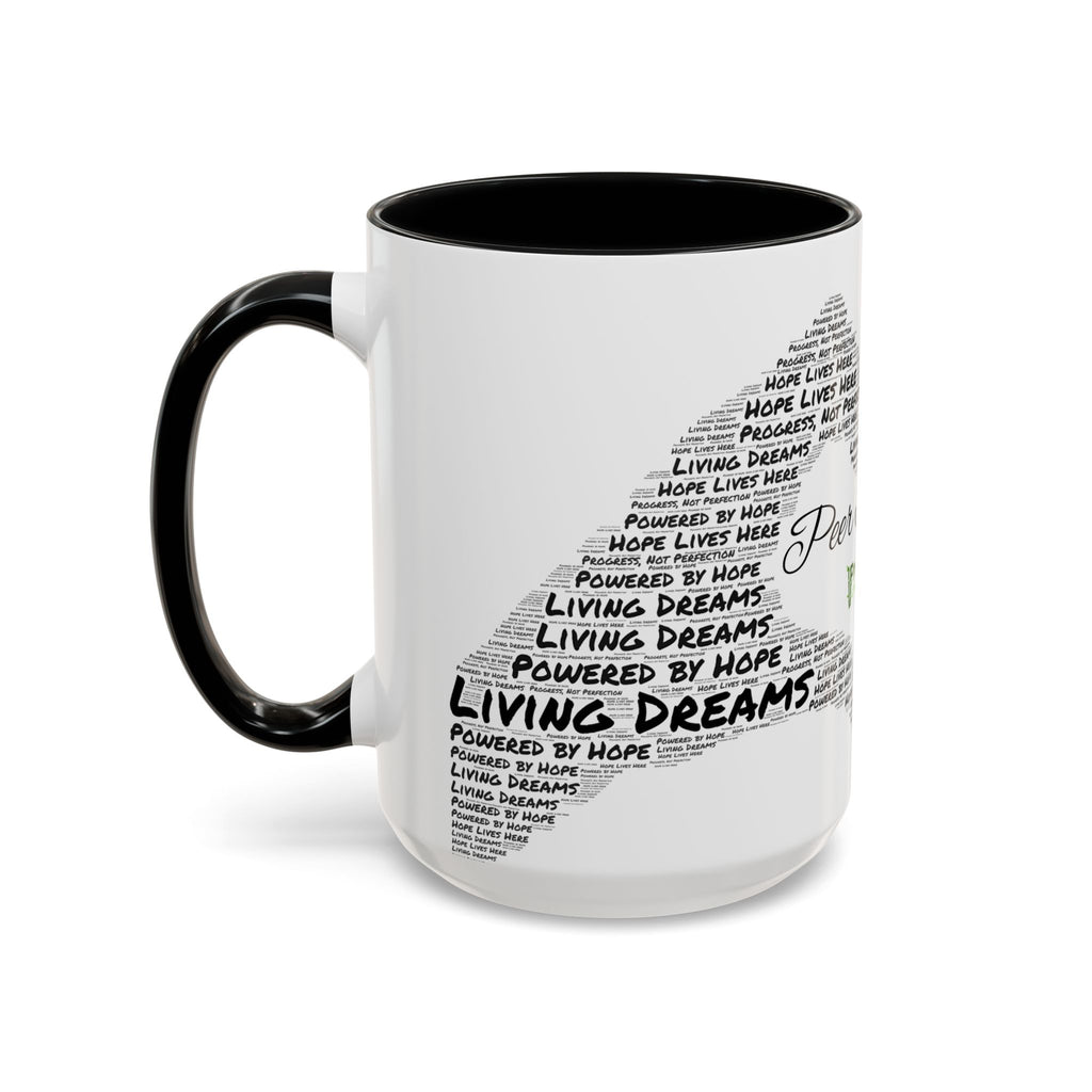 Peer Support Coffee Mug — Hope Lives Here Heart Design (11/15oz)