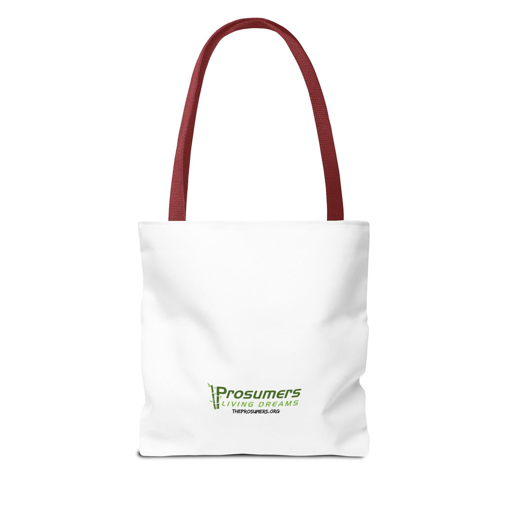 Prosumer Tote Bag — "Strong. Brave. Seen. Heard. Enough. Worthy. Free. Hopeful." Inspirational Everyday Tote