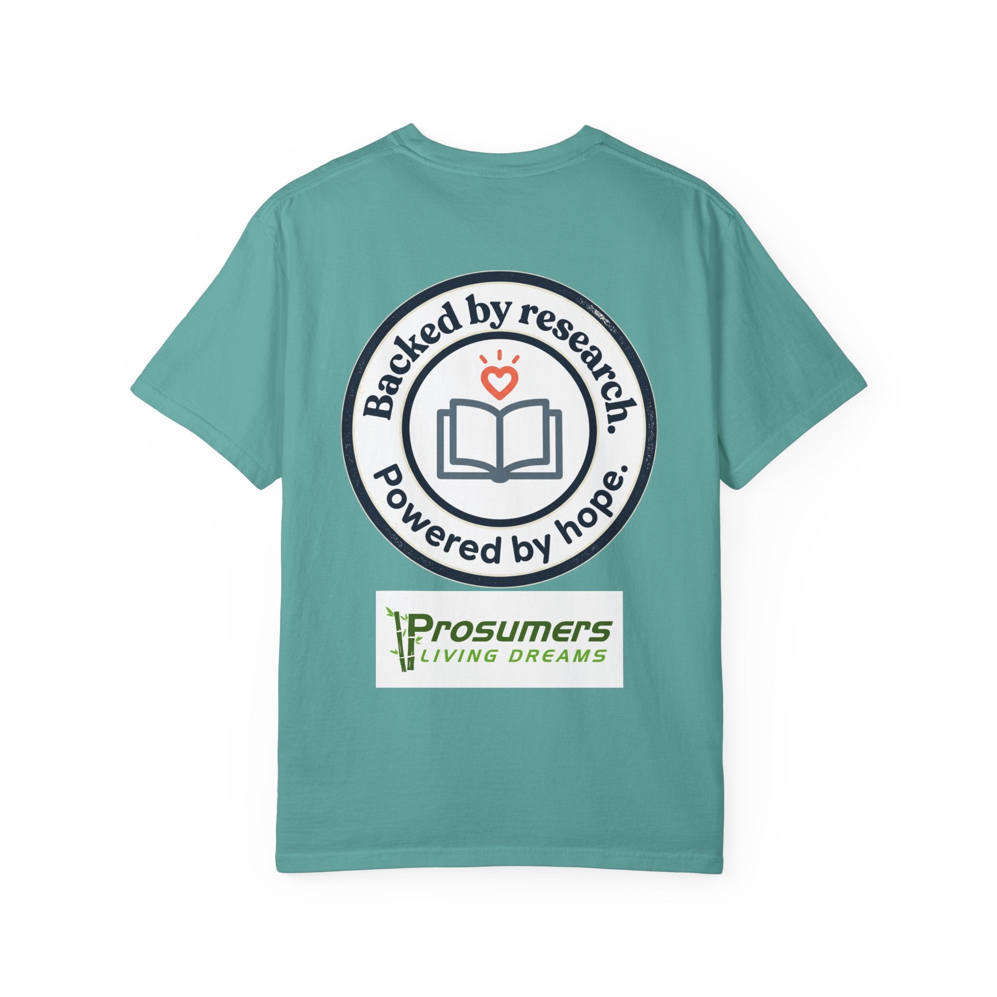 Backed by Research, Powered by Hope —  Peer Support Works T-Shirt —