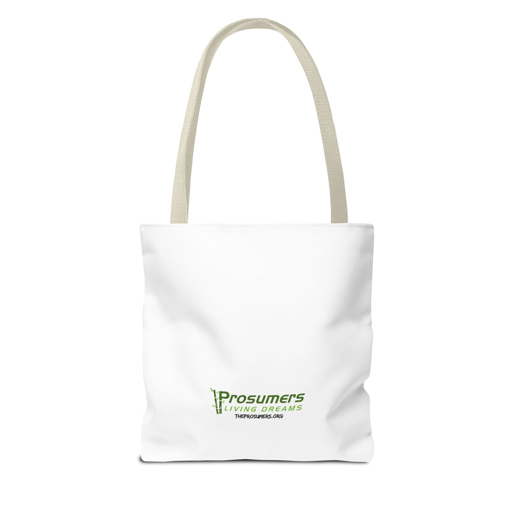 Prosumer Tote Bag — "Strong. Brave. Seen. Heard. Enough. Worthy. Free. Hopeful." Inspirational Everyday Tote