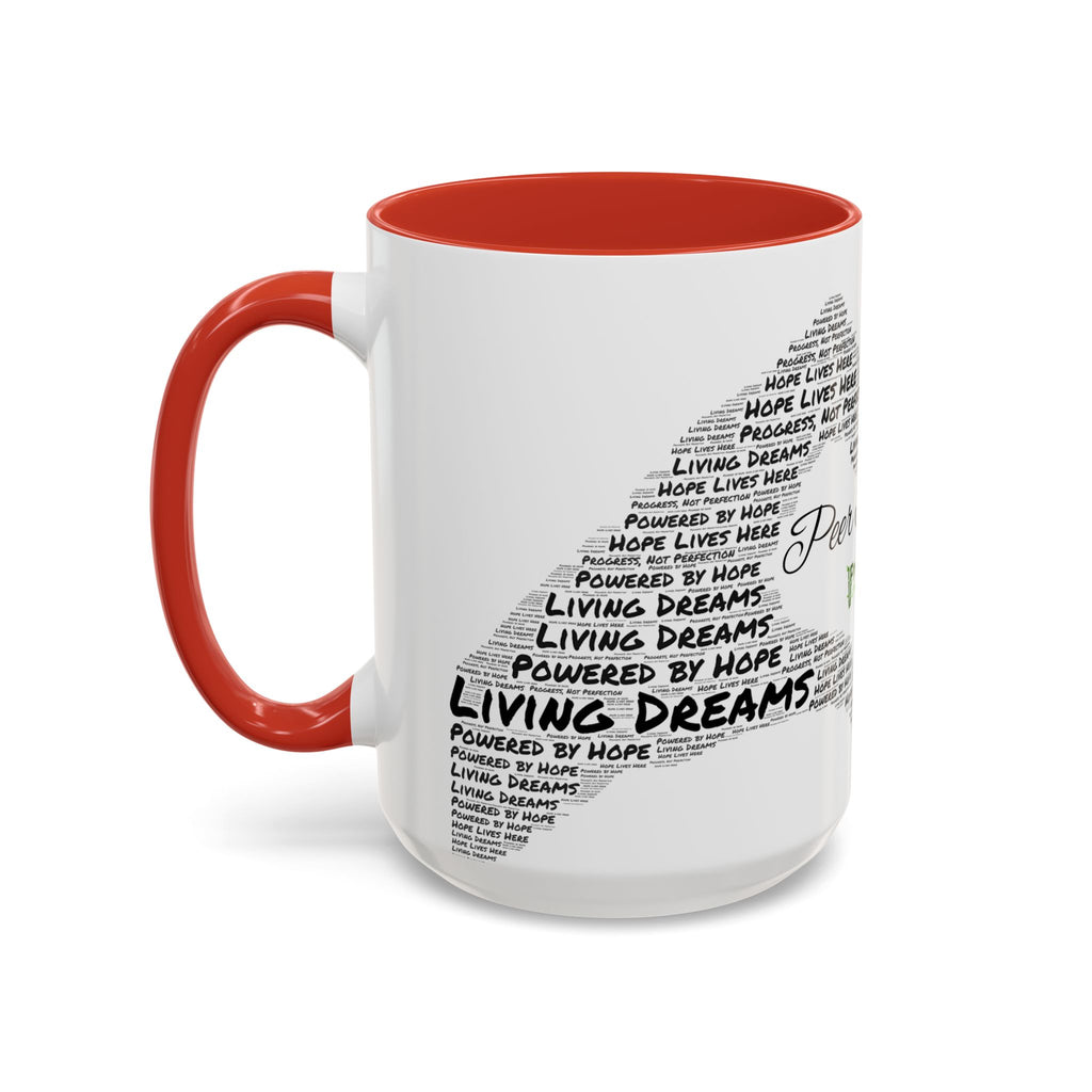 Peer Support Coffee Mug — Hope Lives Here Heart Design (11/15oz)