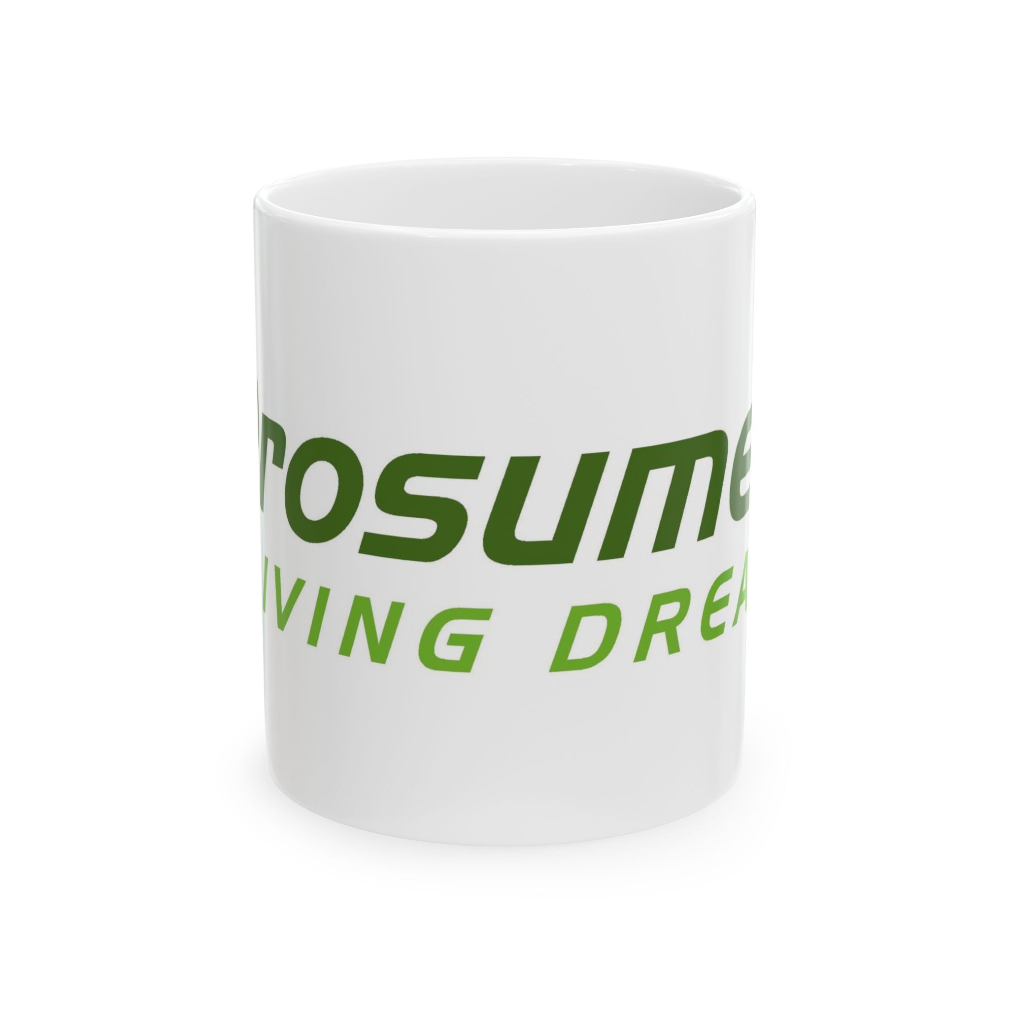 Ceramic Mug - 'Ecosumer: Growing Green Dreams' Eco-Friendly Coffee Cup (11oz, 15oz)