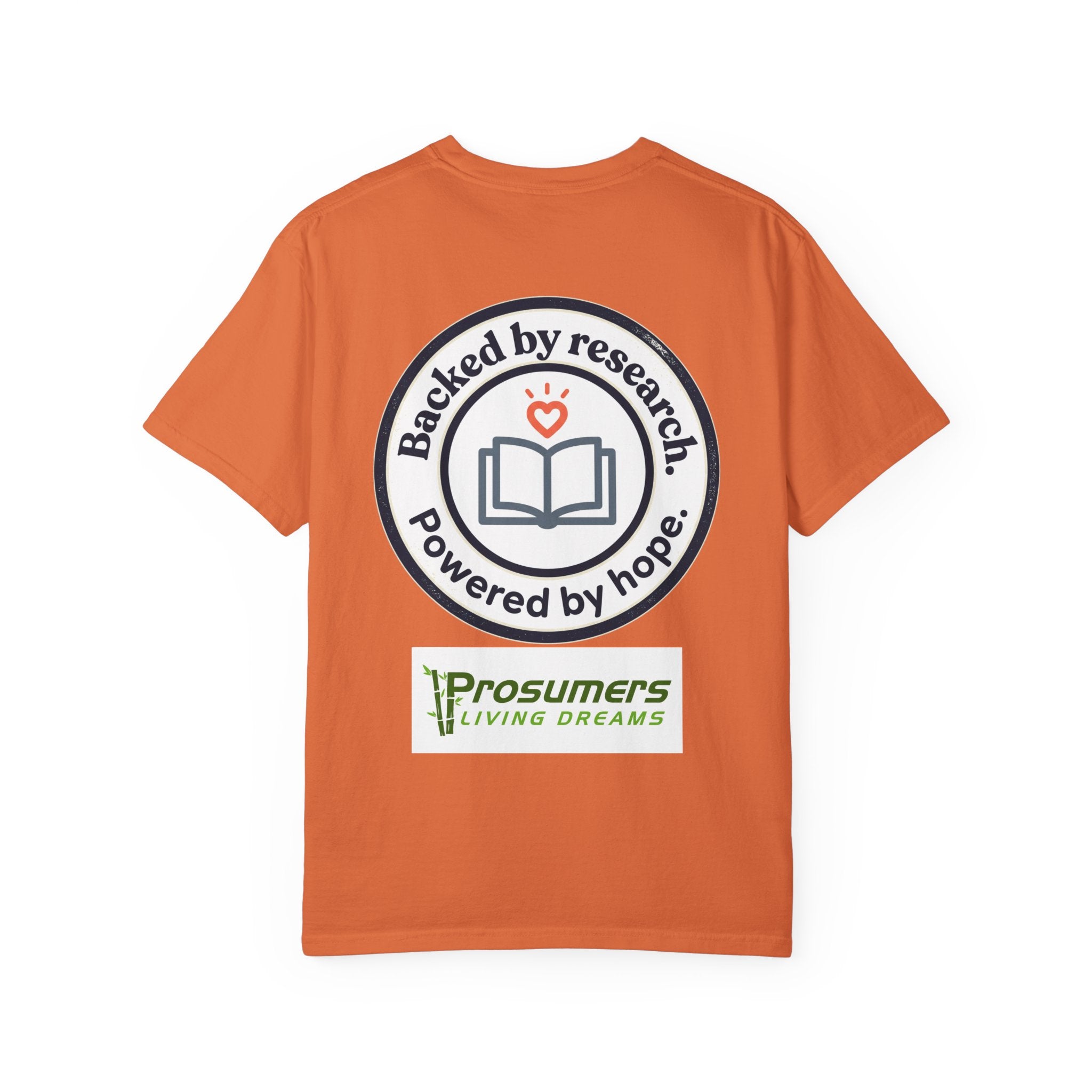 Backed by Research, Powered by Hope —  Peer Support Works T-Shirt —