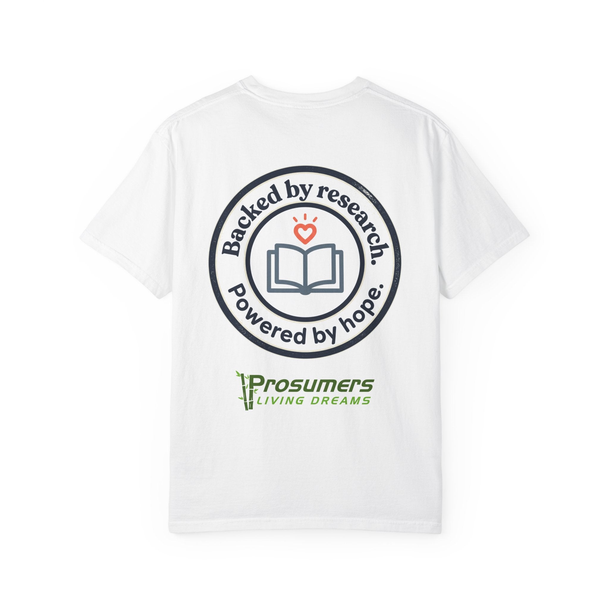 Peer Support Works T-Shirt — Backed by Research, Powered by Hope