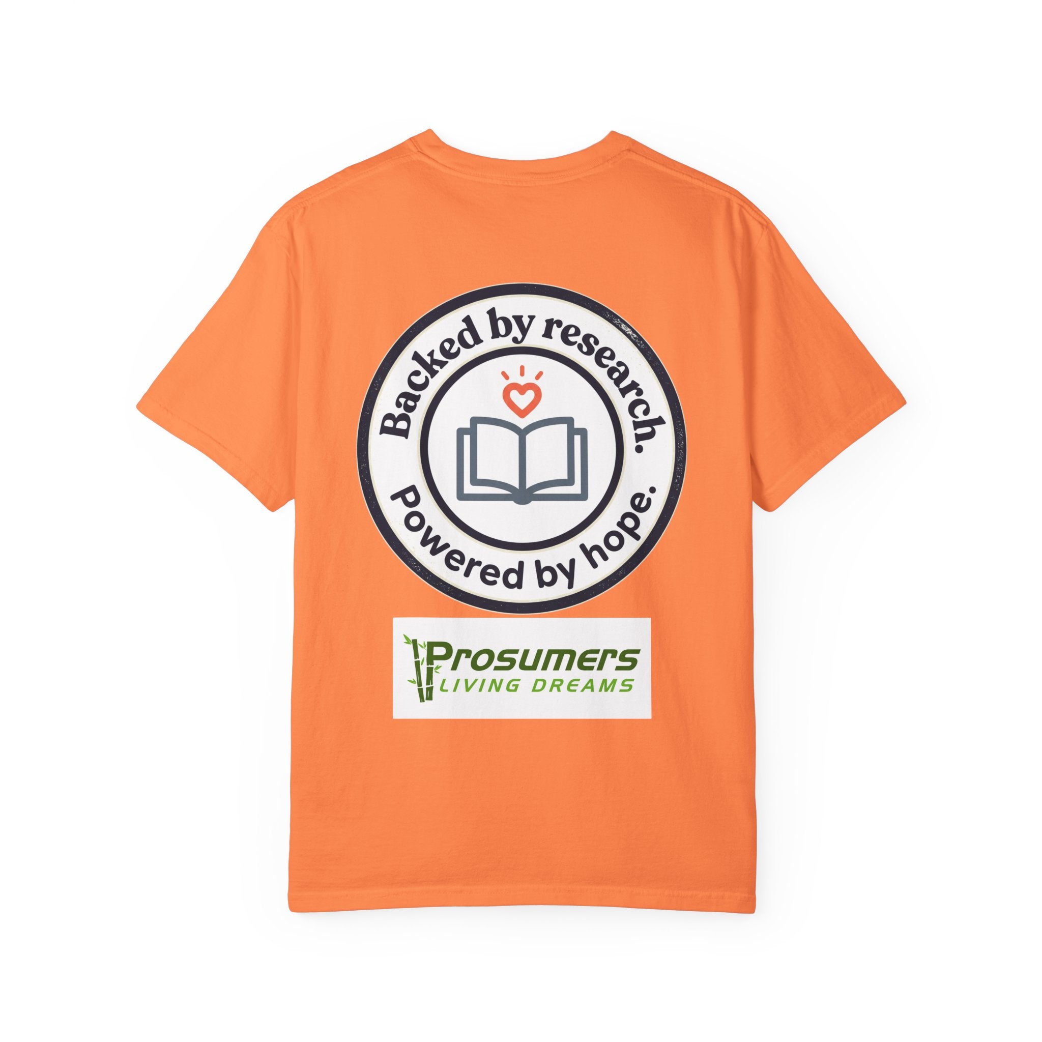 Backed by Research, Powered by Hope —  Peer Support Works T-Shirt —